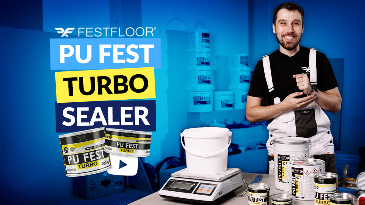 PU FEST TURBO – Lack für Mikrozement. Wie trägt man Lack auf Böden auf?