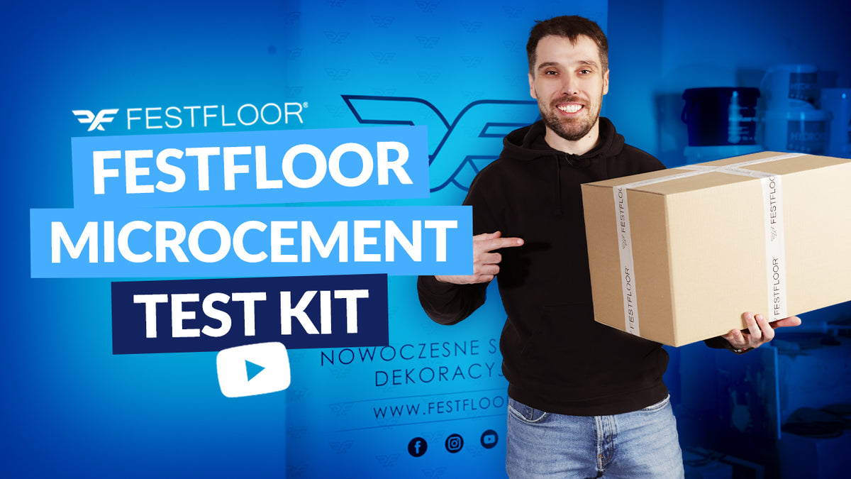 FESTFLOOR Mikrozement-Testset. Ideal für Muster