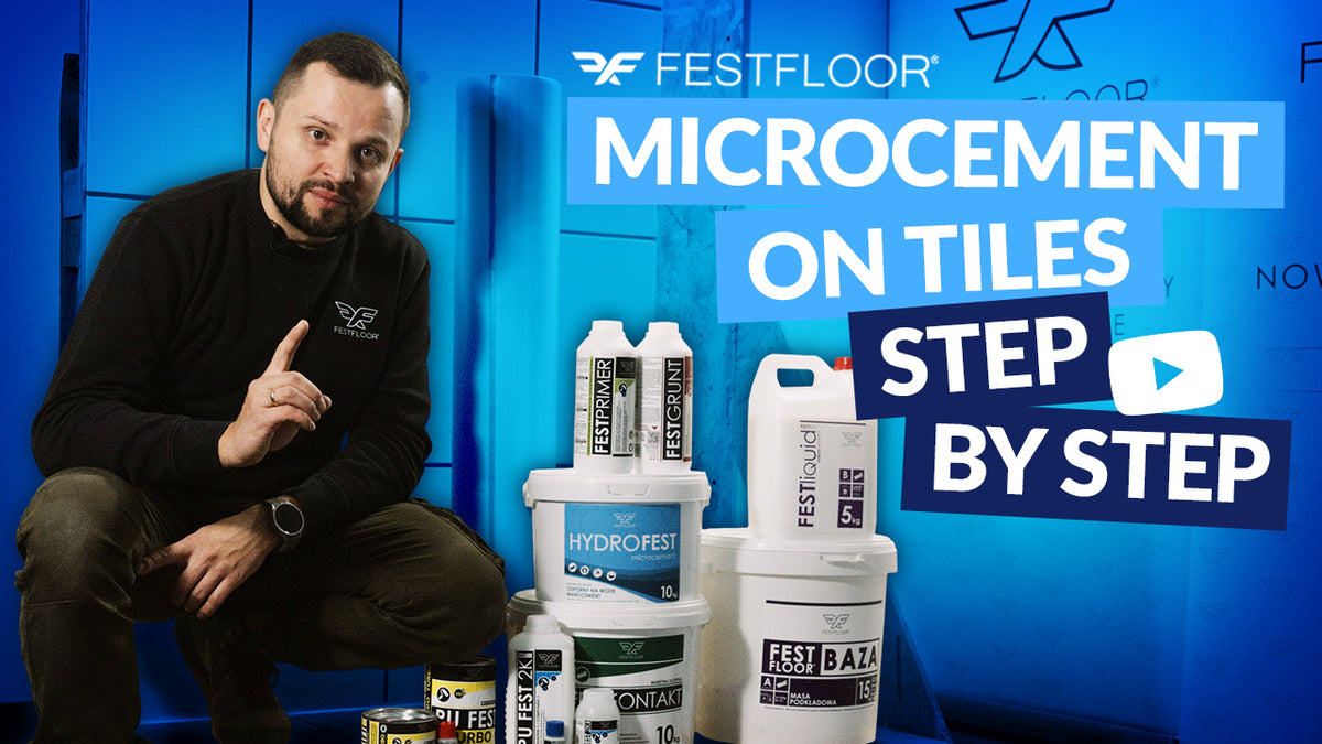 Mikrozement auf Fliesen im Bad – SCHRITT FÜR SCHRITT