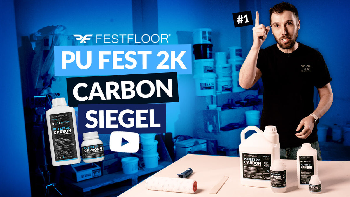 Welches Siegel für Mikrozement? PU FEST 2K CARBON – Eigenschaften, Mischen, Anwendung