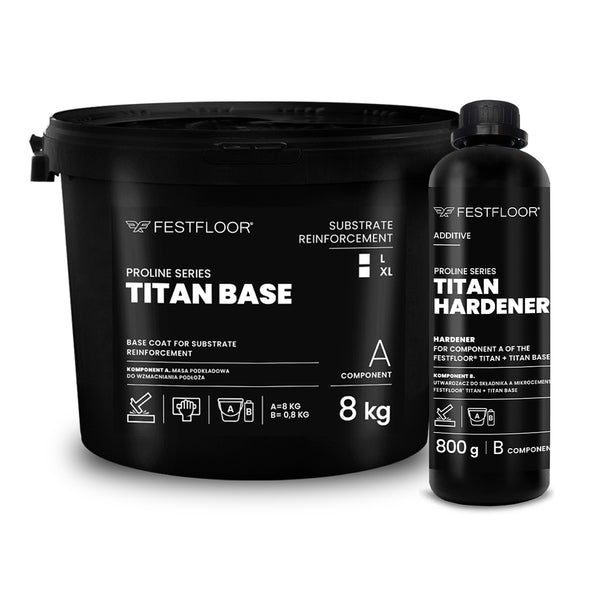 TITAN BASIS 8 KG + 0,8 KG Grundschicht für Mikrozement Titan